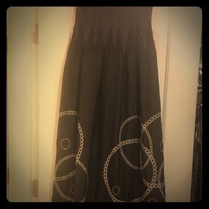 Strapless maxi dress